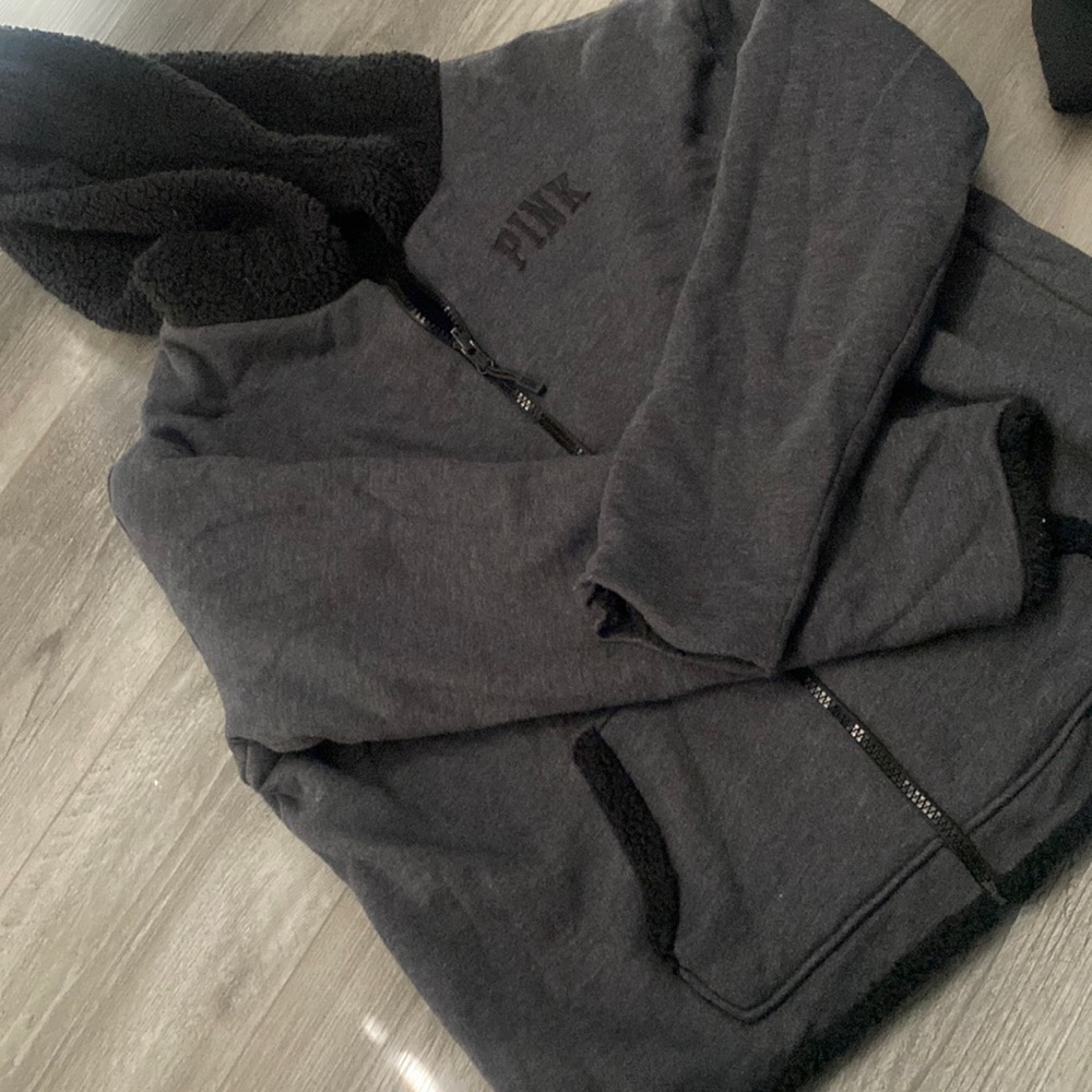 Pink Sherpa full zip brand new